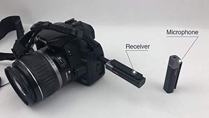 SmartMike+ Wireless Bluetooth Microphone for Content Creators - Rechargeable, Hands-Free Clip-on Lavalier Lape (Black - 2 Pack)
