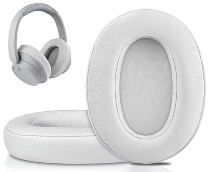 SOULWIT Earpads for Sony WH-XB900N/WH-CH710N/WH-CH720N/WH-RF400/MDR-RF895RK Headphones, Ear Pads Cushions with Soft Protein Leather, High Density Foam - White Smoke - color: White Smoke