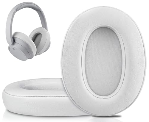 SOULWIT Earpads for Sony WH-XB900N/WH-CH710N/WH-CH720N/WH-RF400/MDR-RF895RK Headphones, Ear Pads Cushions with Soft Protein Leather, High Density Foam - White Smoke - color: White Smoke