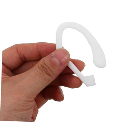 TEHAUX 1pair Silicone Anti-Slip Ear Hooks for Earbuds Comfortable Fit for Running Jogging Cycling and Gym Use Compatible Earphones