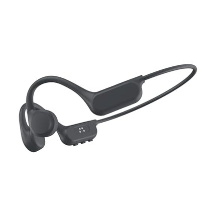 Sports bone conduction headphones, 6.0, wireless open-air headphones, with microphone, battery life up to 15 hours, IP68 waterproof rating, suitable for running and fitness exercises (black)