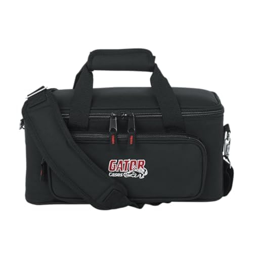 Gator Cases GM-12B Carry Bag with Foam Drops for Up to 12 Wired Microphones - size: (12) Wired Microphones (Nylon), style: (12) Wired Microphones (Nylon)