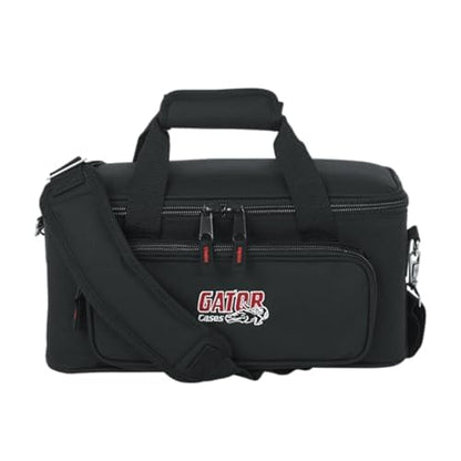 Gator Cases GM-12B Carry Bag with Foam Drops for Up to 12 Wired Microphones - size: (12) Wired Microphones (Nylon), style: (12) Wired Microphones (Nylon)