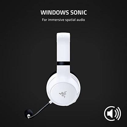Razer Kaira Wireless Gaming Headset for Xbox Series X|S, Xbox One: Triforce Titanium 50mm Drivers - Cardioid Mic - Breathable Memory Foam Ear Cushions - EQ Pairing Button - Windows Sonic - White - color: White, style: Kaira
