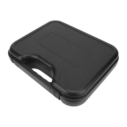 Jiawu Microphone Case, ABS Material Hard Case, Wireless Microphone with Detachable Foam Cradle Portable Handle for Wireless Mic System Studio Gig