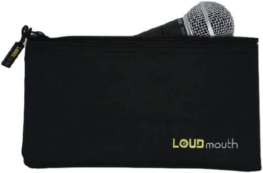 LOUDmouth Zippered Pouch for Handheld Wired Microphones | Mic Bag | 9.25" x 5" (3 Pack) - size: 3 Pack