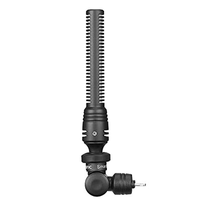 Saramonic SmartMic5 Di | Unidirectional Micro-Shotgun Microphone with Lightning for Apple iPhones and iPads for Videos, Vlogging, Live Streaming, Social Media Updates and More | Lightning connector with unidirectional pattern and shock mount for vlogging,