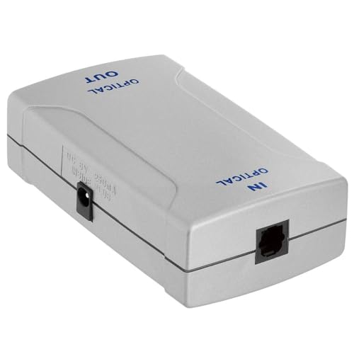 Optical Toslink Jack to Toslink Jack Digital Audio Converter Amplifier Box, Optical Toslink Extender for DVD/Blu-ray Players, Game Consoles, Audio receivers, Satellite Boxes, Cable Boxes - size: Toslink Jack to Toslink Jack