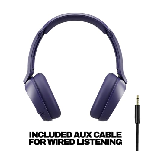 Skullcandy Icon 180 Wireless On-Ear Bluetooth Headphones - Future | 50 Hours Battery, Lightweight and Travel Ready, Secure Fit, Sweat and Water Resistant, Microphone iPhone Android, Foldable - color: Future