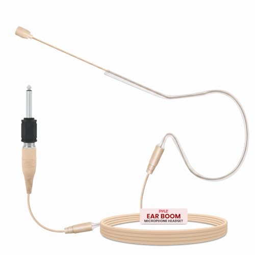 Pyle Omnidirectional Condenser Headset Microphone w/ 3.5mm & 1/4" Plug - color: Champagne