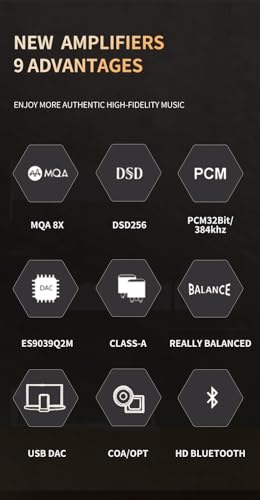 XA-02 MQA Balanced DAC&Headphone Amplifier ES9039Q2M DSD256 PCM32Bit/384kHz XA02 USB Decoder X12005