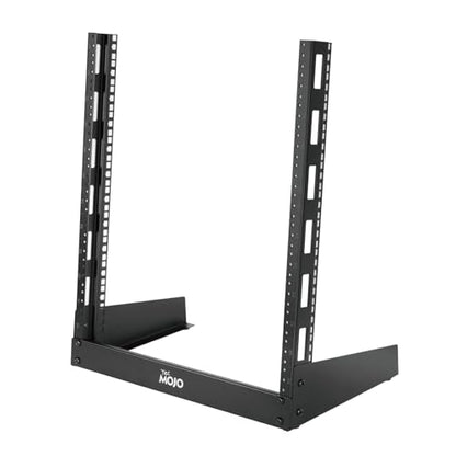 Tecmojo 2 Post 12U Desktop Server Rack Small Open Frame Rack for 19in AV/Data/Audio/Studio Equipment Free Standing Home/Office Rack,Tapped Hole - size: 12U/Tapped Hole