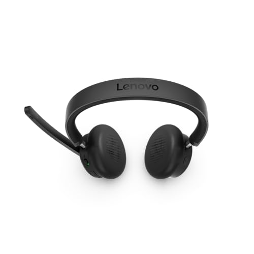 Lenovo Dual Mode Wireless ANC Headset 6550 with USB-C Receiver Microsoft Teams Certified, Hybrid Active Noise Cancellation, Bluetooth Dual Connectivity, Long Battery Life, Black - color: Black, size: Headset 6550 w/USB-C Receiver