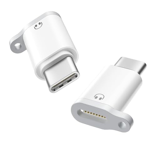 Lightning to USB C Audio Adapter for Heaphones Support Line Control, 2 Packs USBC Male to Lightning Female Earbuds Adapter, Not for Charging/Data Transfer, USB-C for Apple iPhone 17 16 15/iPad