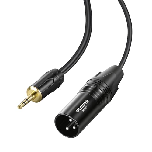 NEEWER 3.5mm to XLR Cable, 6 ft Male to Male Audio Cord Adapter with 1/8" AUX TRS Connector for Phone Tablet Laptop Voice Recorder MP3 Player Mixer Speaker Preamp, Not for Microphone Use, MS023 - size: 3.5mm（182cm）, style: XLR Male