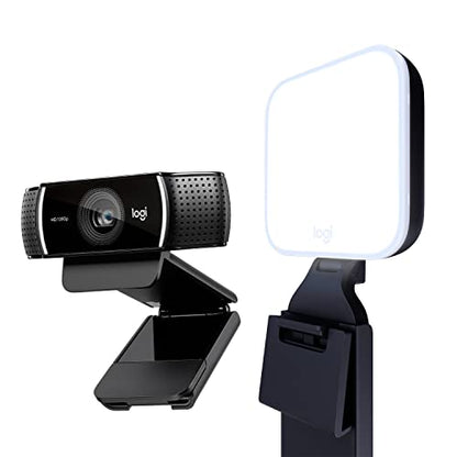 Logitech C922x Pro for Creators Litra Glow - The Ultimate Solution for a Professional Look During Video-Calls - size: 1 Pack, style: 1080P/30 fps, 720p/60fps