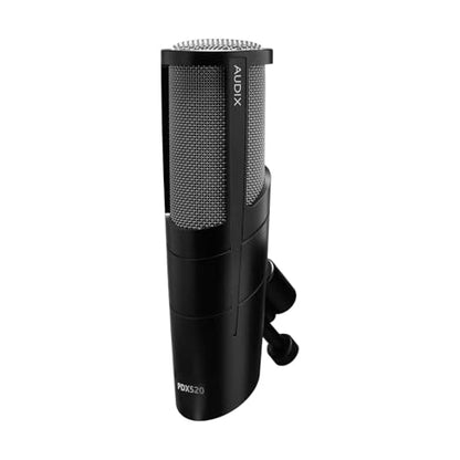 AUDIX PDX520 Dynamic Broadcast Microphone - Black- Professional Mic for Podcasting, Studio Recording, Vocals, Drums & Instruments - Premium Sound Quality
