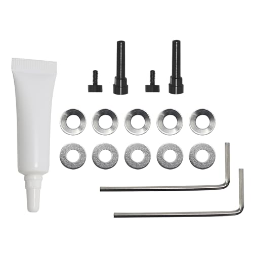 Metal Swivel Pin Hinge Screw Repair Kit for Bose QC45/QC35 | Durable metal swivel pins, gaskets and screws, compatible with QC35, QC35 II, QC45 and QC SE, easy to fix broken headphone - color: Black