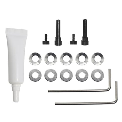 Metal Swivel Pin Hinge Screw Repair Kit for Bose QC45/QC35 | Durable metal swivel pins, gaskets and screws, compatible with QC35, QC35 II, QC45 and QC SE, easy to fix broken headphone - color: Black