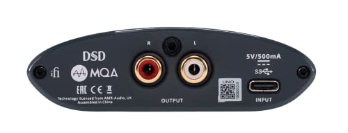 iFi uno - DAC & Headphone AMP - USB-C Input - Improve Lacklustre Audio | Streaming/Gaming/Music Modes Adjust Sound to Suit You - 32-bit/384kHz/DSD256/MQA - Windows/MAC/Smart Device/Active Speakers