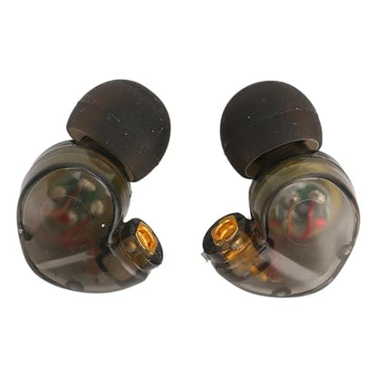 2 Pcs MMCX Interface Replacement Earbud Heads Detachable HiFi Earphone Head with Comfortable Fit for SE215 SE315 SE535(Black) - color: Black