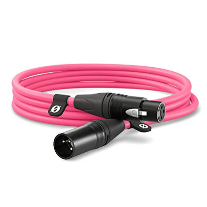 RØDE XLR-3 Premium XLR Cable (3m, Pink) - color: Pink