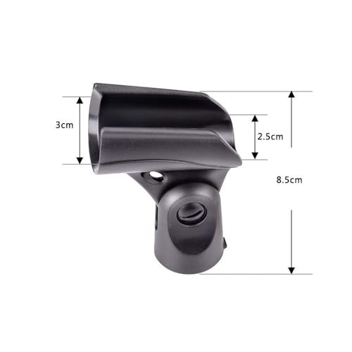 Generic A25D Microphone Clips Clamp Holder Replacement for Shure SM58 BETA58A PG58 BETA57 SM57 Microphone, 2 Pack