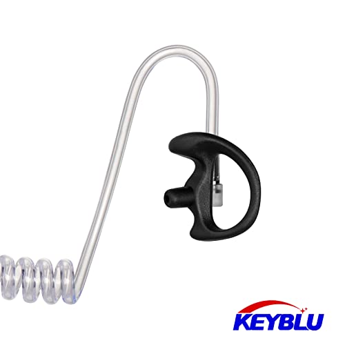 Universal Radio Replacement Earmold, Insert Soft Silicone Earmold Earbud Earplug for Two-Way Radio Coil Tube Audio Kits for Walkie Talkie Acoustic Earpiece Headset (Black, Medium, 2 Pair) - color: Black
