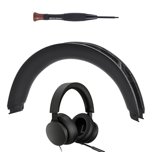 Lukvcoe Replacement Headband Pad Kit for Microsoft Xbox Wireless/Wired, Xbox Wireless (2024 Version), Xbox Stereo 20th Anniversary Special Edition Headset, Easy DIY Installation (Black) - color: Black