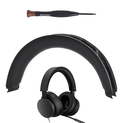 Lukvcoe Replacement Headband Pad Kit for Microsoft Xbox Wireless/Wired, Xbox Wireless (2024 Version), Xbox Stereo 20th Anniversary Special Edition Headset, Easy DIY Installation (Black) - color: Black