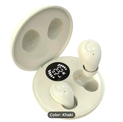Invisible Wireless Earbuds for Sleep & Work, Mini Noise-Reducing Bluetooth Earphones, Comfortable in-Ear Design with Charging Case - color: Purple