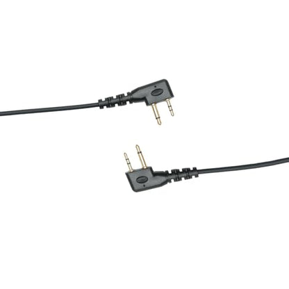 Acoustic Tube Earpiece Compatible with ICOM IC-V8 IC-F4011 | Clear acoustic tube, dual mushroom earplugs, in-line PTT mic, PU cable; Compatible with ICOM IC-F3011 IC-F3021 IC-V82 2-Pin
