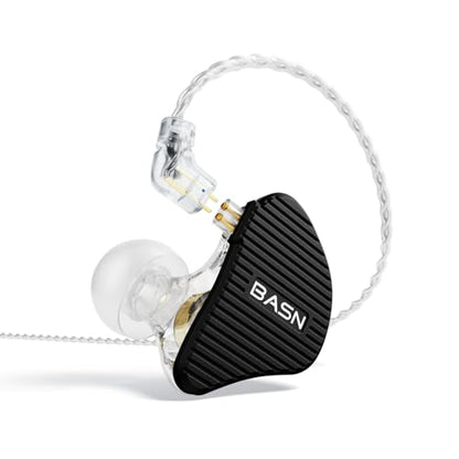 BASN Mix-PD in Ear Monitor,Planar Driver+Dynamic Driver 2-Pin Cable, Black - color: Matt Black