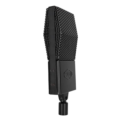 Cloud Microphones 44 Midnight Passive Ribbon Microphone with Cloudlifter CL-1 Activator for Professional Voice/Music Recording + U1 Universal Shock Mount + Tripod Boom Adjustable Floor Stand + More