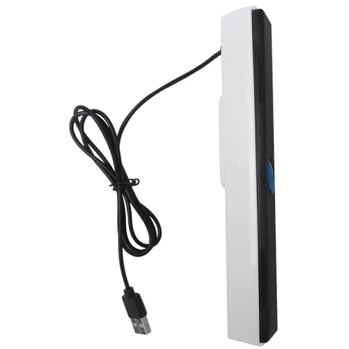 USB Computer/Laptop Speaker with Stereo Sound & Bass, Portable Mini Sound Bar for Windows PCs, Desktop Computer and Laptops