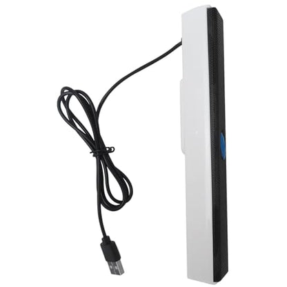 USB Computer/Laptop Speaker with Stereo Sound & Bass, Portable Mini Sound Bar for Windows PCs, Desktop Computer and Laptops