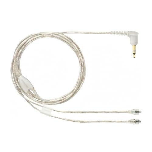 Replacement EAC64CL 64 -Inch Detachable Earphone Cable for Shure SE215, SE315, SE425 SE535 and SE846 Earphones (Clear) - color: Clear