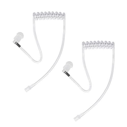 Replacement Acoustic Coil Tube for M0torola Kenwood Two Way Radio Walkie Talkie Earpiece (Pack of 2)