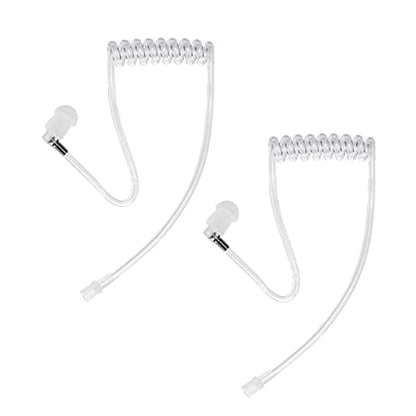 Replacement Acoustic Coil Tube for M0torola Kenwood Two Way Radio Walkie Talkie Earpiece (Pack of 2)