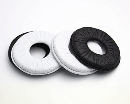 MDR-ZX100 Earpads Replacement Protein Wrinkle PU 70mm Ear Pads Cushions Cover Repair Parts Compatible with Sony MDR-ZX310 ZX330BT MDR-ZX110 ZX330 ZX300 ZX600 V150 V300 Headphones (Black) - color: Black