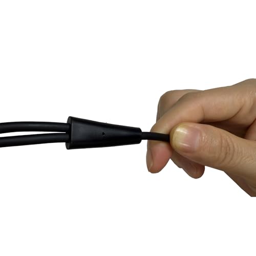 Low Profile XLR Splitter Cable, Right Angle Balanced XLR Splitter Cord, Dual Female to Male 3 Pin Patch Y Cable Speaker Cable（1.6FT