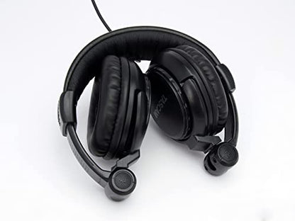 TASCAM TH-02 Professional Studio Monitor Headphones, Wired, Over Ear — for Recording, Podcast, DJ, Music and Guitar, with 1/4 Inch Jack Adapter
