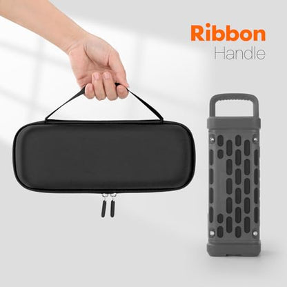 Carrying Case for Turtlebox Ranger Bluetooth Speaker, Black | Shockproof & Dustproof Hard Travel Case with Carabiner Hook & Handle, Soft Lined Protective Storage Bag for Beach Road Trip - color: Black Case