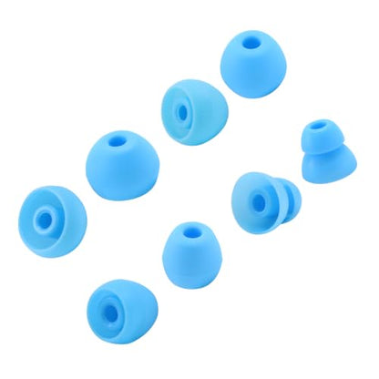 Replacement Eartips for Beats Flex, 4 Pairs Soft Silicone Ear Tips Ear Buds Ear Caps Ear Plugs Compatible with Beats Flex Wireless Earbuds Blue - color: Blue