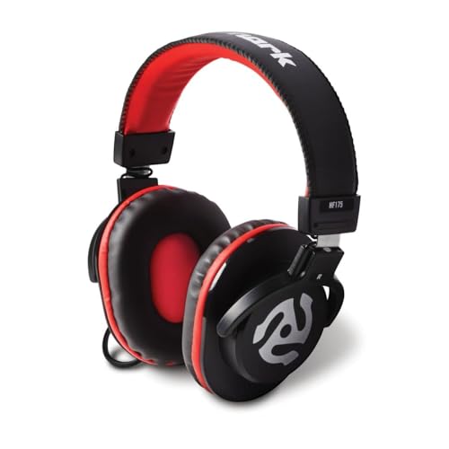 Numark HF175 Closed-Back DJ Headphones | 40mm Drivers, Flexible Headband, Swivel Cups, Closed-Back Design, 3m Cable, for Monitoring, Mixing and Audio Playback - style: HF175