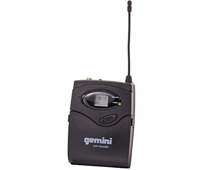 Gemini UHF Wireless Headset & Lavalier Mic System, 240 ft (UHF-6100HL) | UHF headset & lavalier mic, 512-537.5 MHz selectable - auto SYNC pairing - LCD display - balanced XLR & 1/4" outputs, 1U rack - style: Single Wireless Headset Mic System