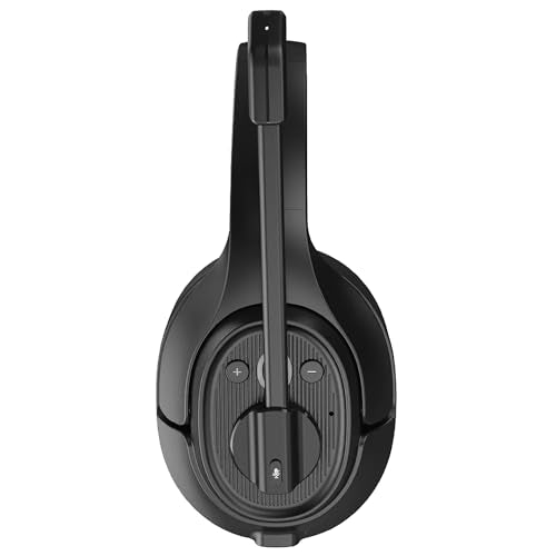 EKSAtelecom H1 Pro Telecom Bluetooth Trucker Headset, Black