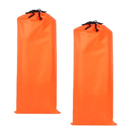 2 Pcs 24 x 10 Inch Tripod Monopod Case Bag, Oxford Cloth Foldable Tripod Carrying Case Bag with Drawstring, Fits Speaker/Light Stand/Studio/Outdoor/Travel/Camping, Orange - size: 24x10 Inch