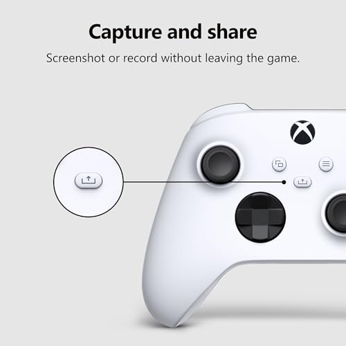 XBOX Wireless Gaming Controller | Robot White | Consoles, PCs, TVs, mobile, and more | Textured Grip | Wireless, Bluetooth, USB-C Connectivity - style: Robot White