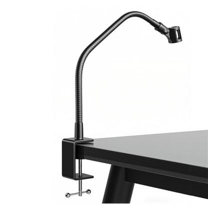KC32 19-Inch Gooseneck Mic Stand, Heavy-Duty Desk Clamp for Podium | Flexible Arm Microphone Holder, Lectern Mount, 5/8-27 Thread, 3/8-16 Adapter, Mic Clip, Podcast, Pulpit, Studio, 2.8 lb Load - size: 19-INCH